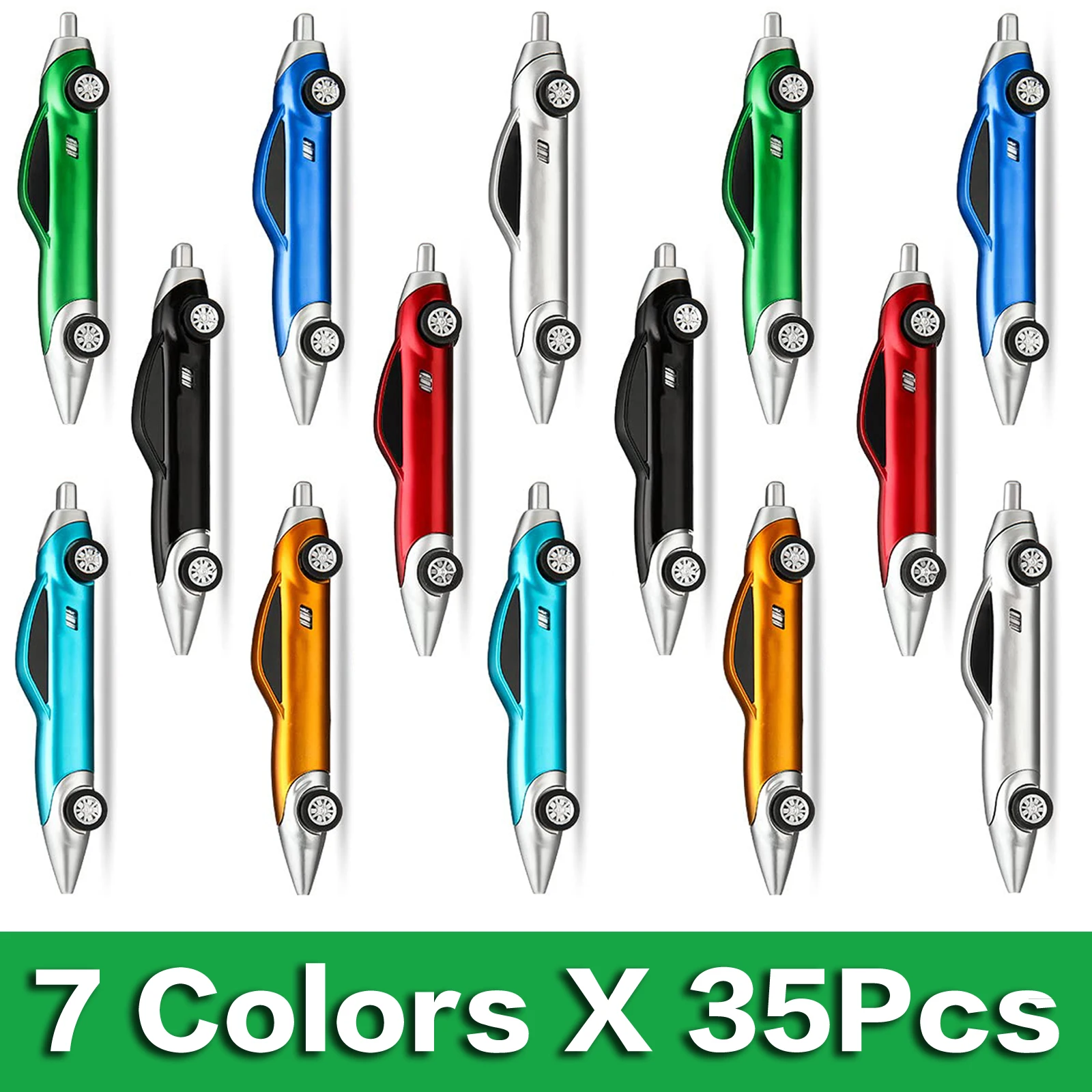 

35Pcs Car Cool Pens Racing Car Fun Pens Novelty Pens for Kids Car Stationery Supplies Car Ballpoint Pens