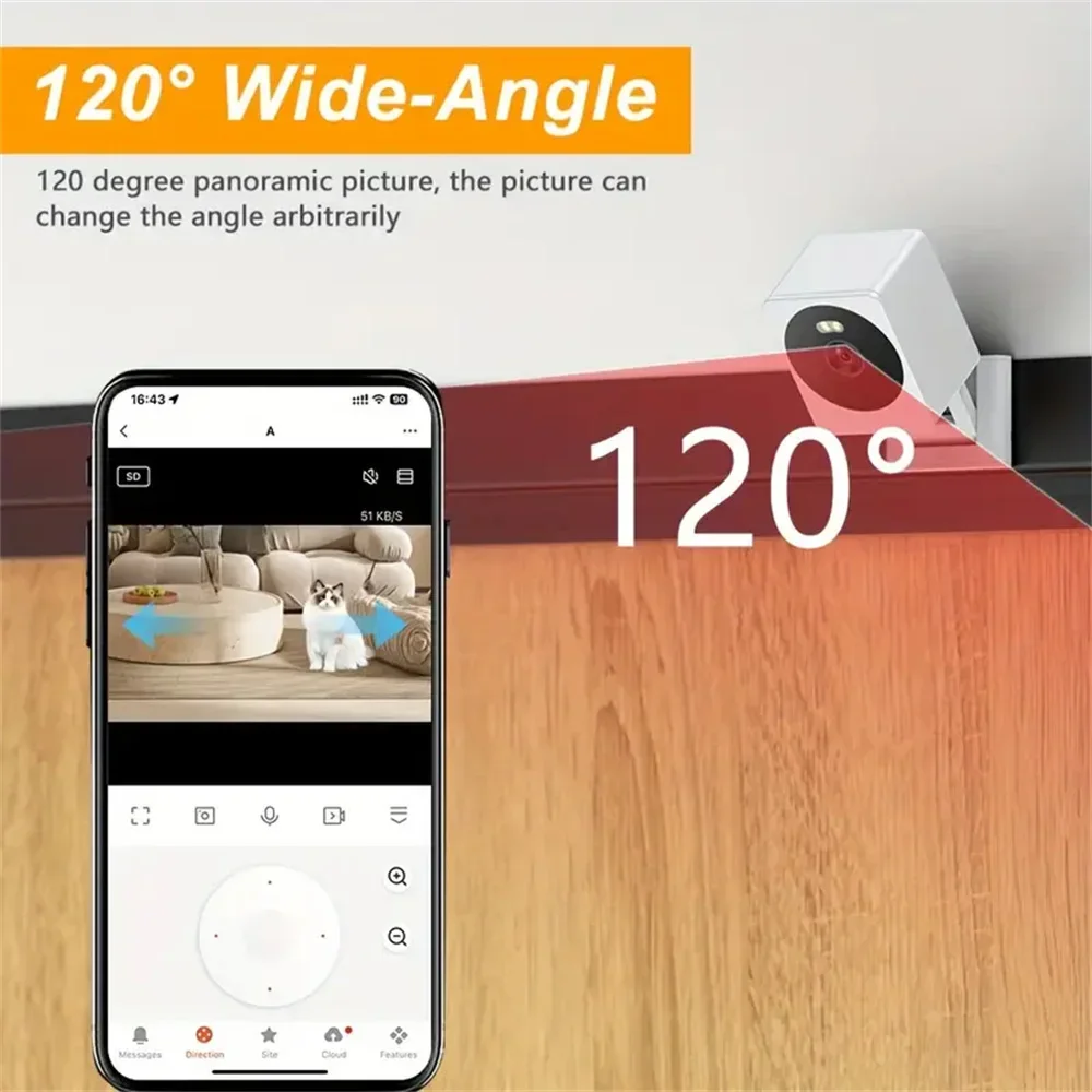 Tuya Smart Home Camera Pro: 4X Zoom, AI Alerts, Full-Color Night, 128GB Support, 2.4GHz WiFi, Waterproof, Baby/Pet Monitor