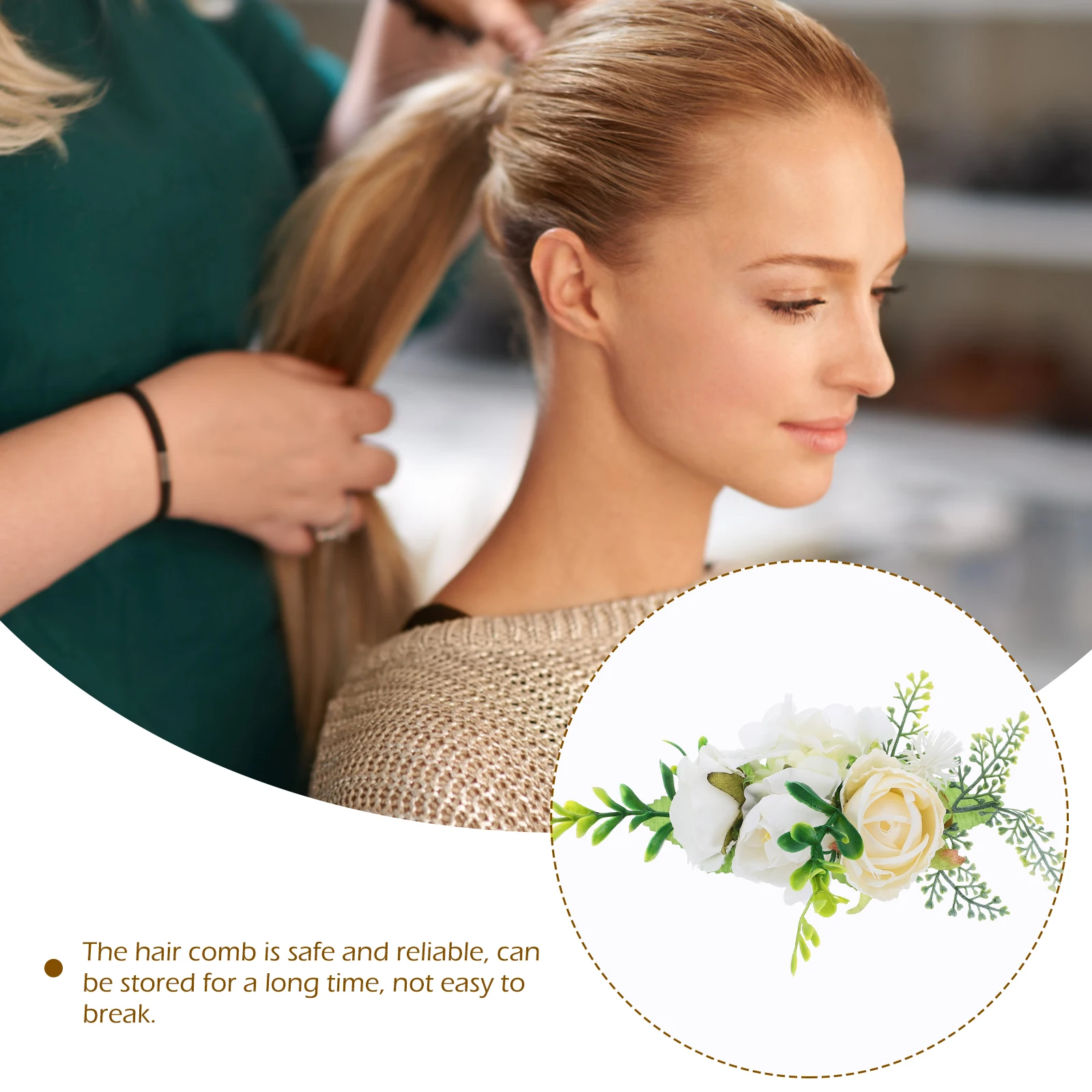 

Small Flower Hair Side Comb Combs Accessories for Decorative Wedding Women