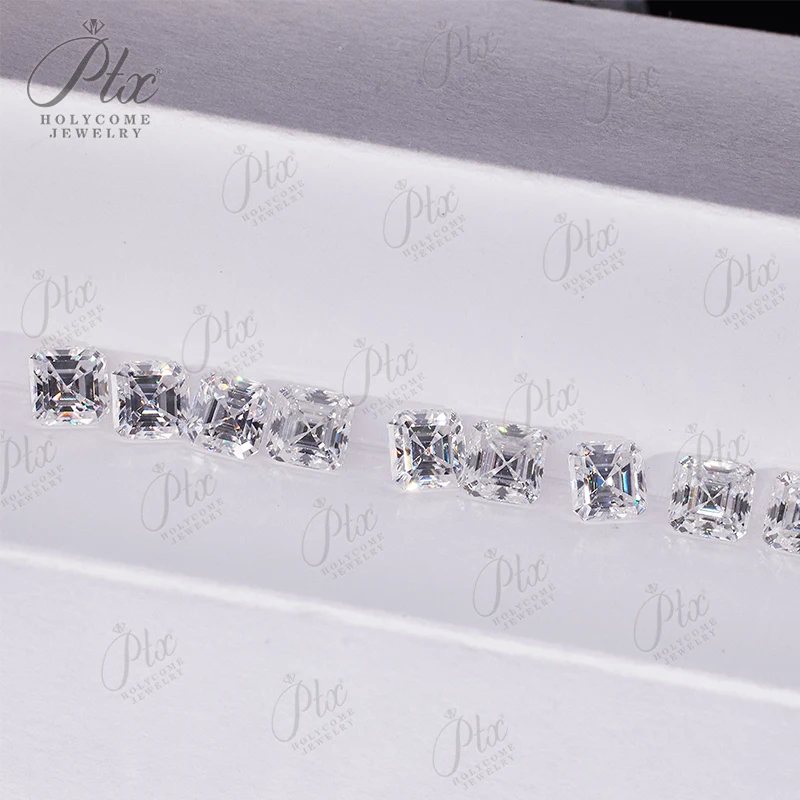 

Hot Sale Brilliant Cut MINI Asscher D Color Moissanite Stone Wholesale VVS1 Excellent GRA Beads For Jewelry Ring Gift jewelry