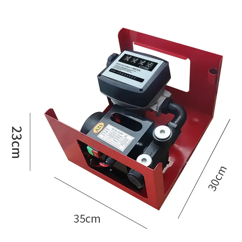 Electric Pump Diesel 12v24v Tanker Car Small Oil Injector Gun with Metering Pump Oil Extractor Electric