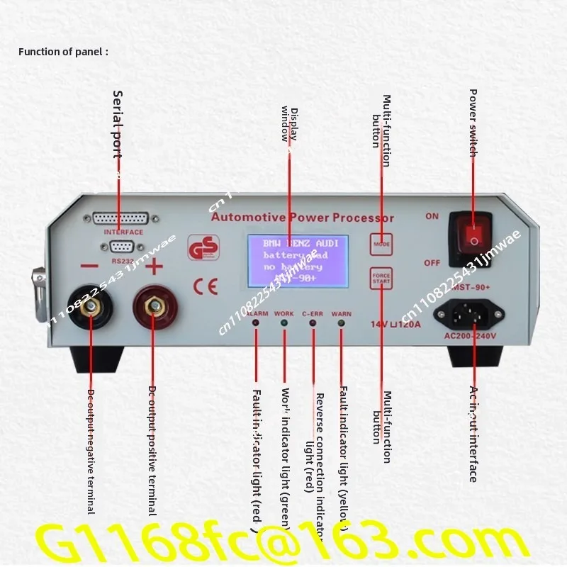 Suitable for Automotive Programming Power Supply MST90+OBDEMOTO90plus Voltage Regulator 14V120A