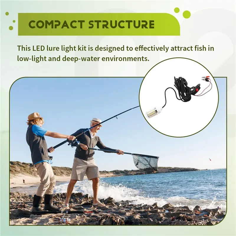 

Dropship-Quickly Attracts Fish, LED Fish Lure Light Set 1PC, The Best Gift For Your Boyfriend Or Husband On Valentine' S Day
