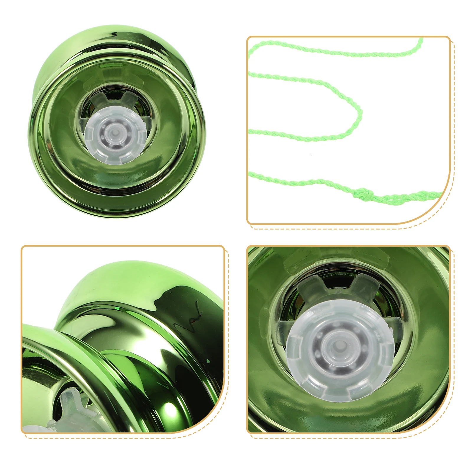 1Set Beginner Yo-Yo Ball Smooth Unresponsive Design for Finger Flexibility and Wrist Coordination Outdoor Play Educational Gift