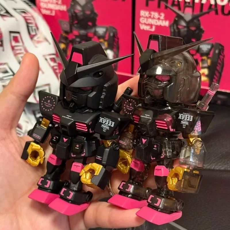 الجديد في المخزون Qmsv Bandai مصمم بشكل مشترك Gundam صندوق أعمى زخرفة نموذج الشكل الرسوم المتحركة الطرفية هدية