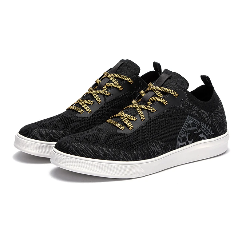 

Мужские прогулочные туфли, весенняя новинка, черные, на шнуровке, повседневные.