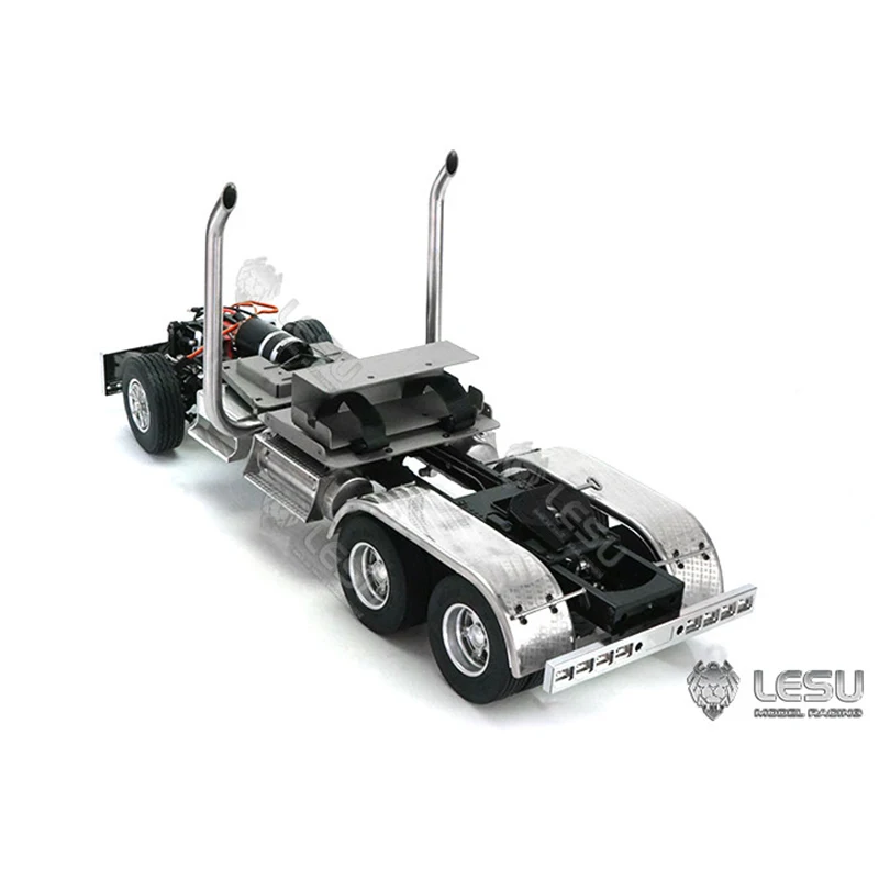 Chassis LESU 1/14 truck model American truck metal chassis For Tamiya shell universal modification