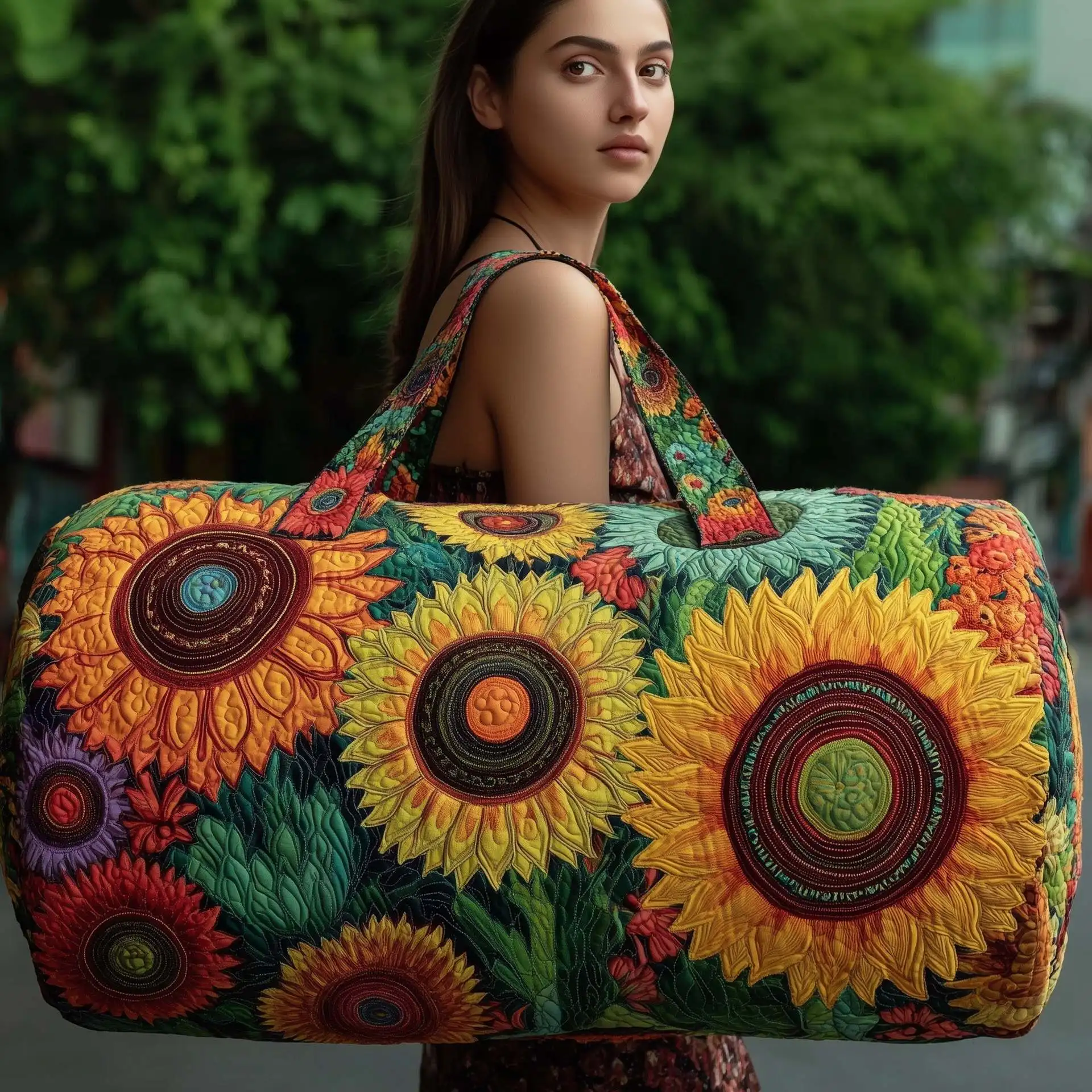 

3D Printed Quilted Travel Beach Bags Personalized Gifts Sport Bags Custom Handbag Tote Bag Training Trendy Bag Hiking Camping