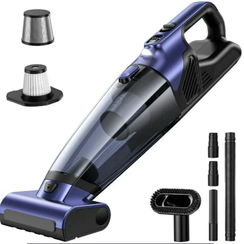 Auto Vacuum Cleaner Cordless Car Handheld Vacuum Car Interior High Suction Power Pet Hair Cleaning For Car & Home Dual  Use  USB