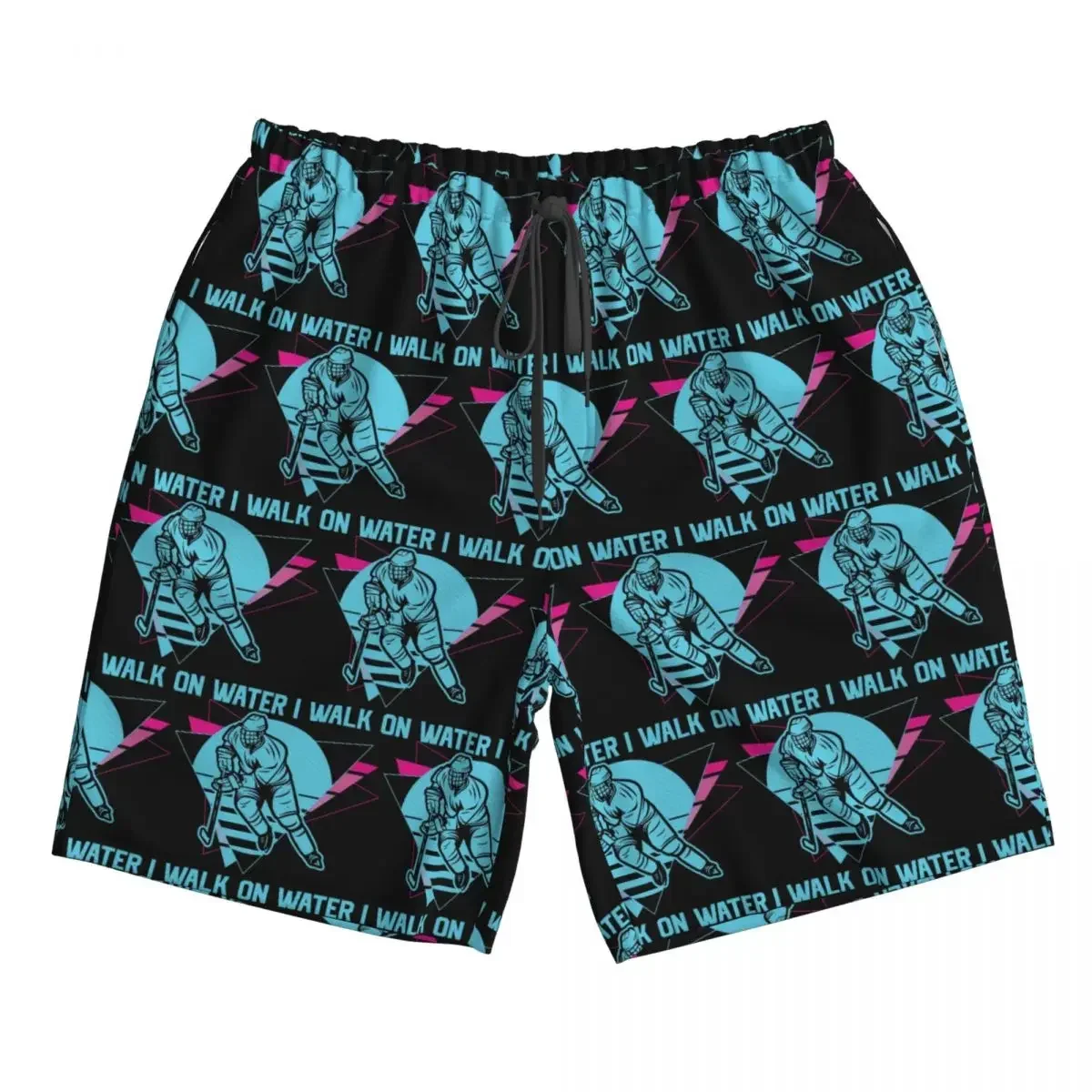 I Walk On Water Hockey Trunks Beach Board Shorts Casual Quick Dry Swim Summer Men Pants