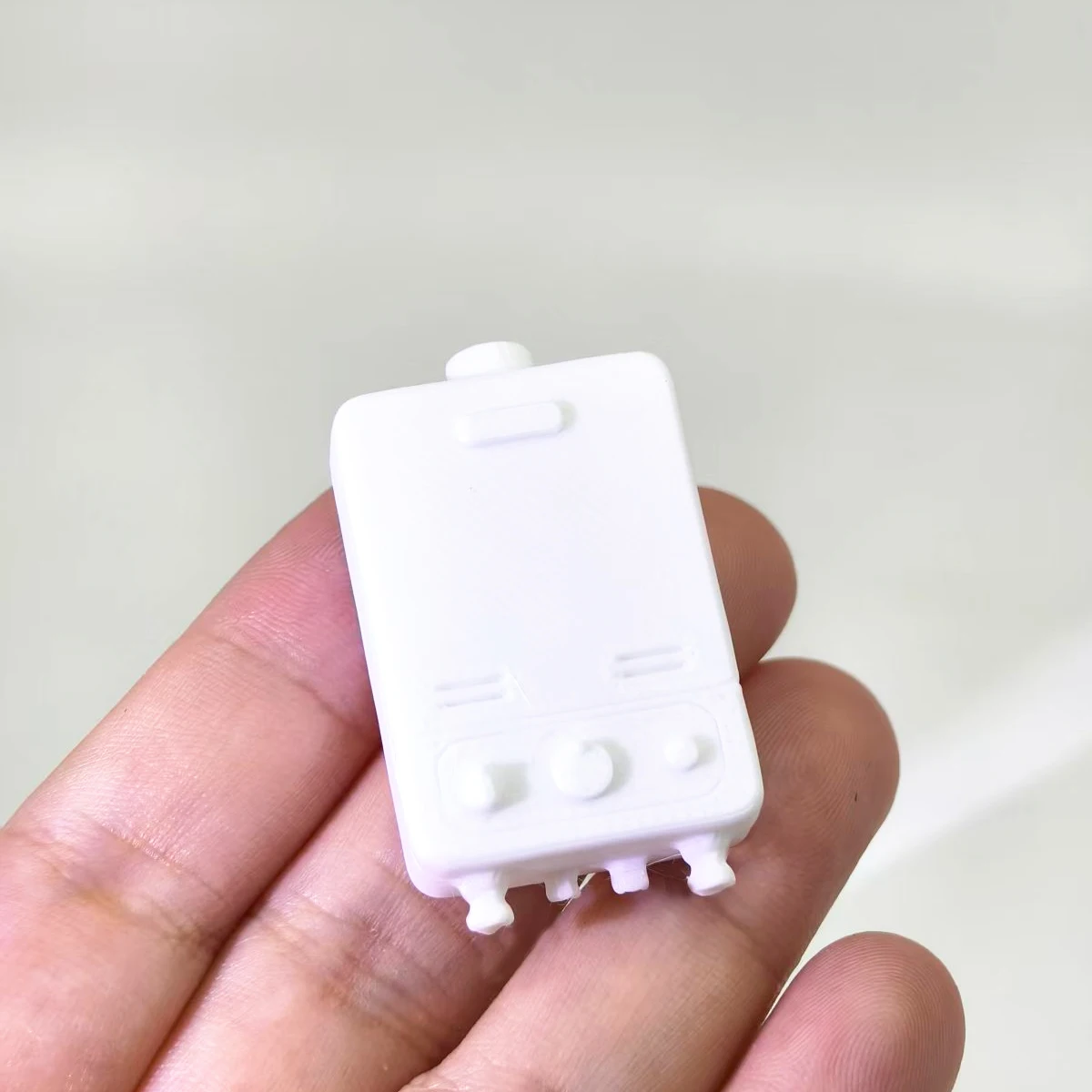 Miniature Water Heater Model Dollhouse Furniture Accessories 1:12 Scale Resin Utility Appliance DIY Mini House Decoration view 3
