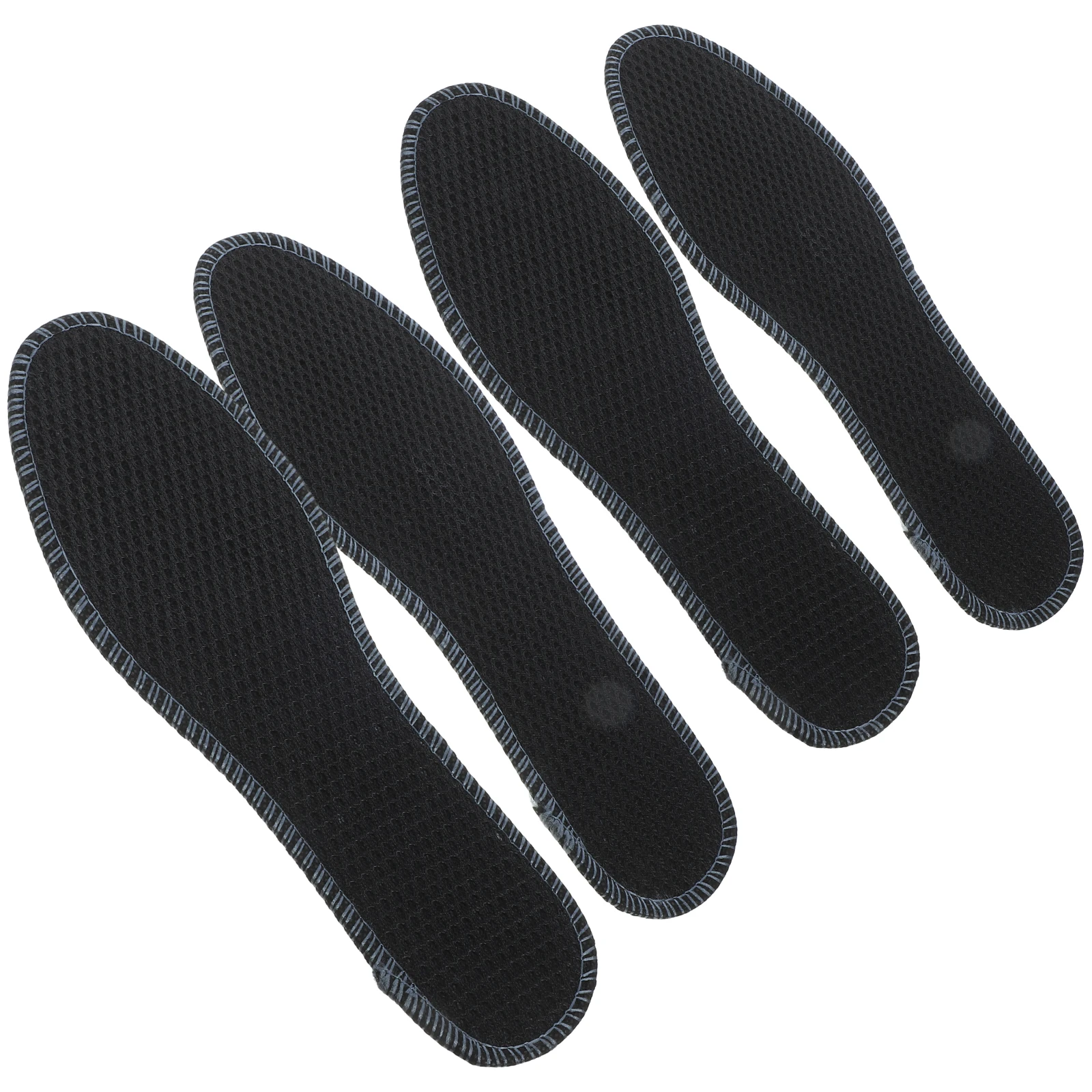 

Bamboo Charcoal Insoles 2 Pairs Shoe Pads Foot Care Moisture Absorption Deodorant Cushion Wear Resistant Aroma