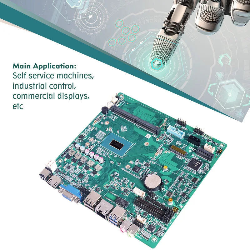 AvaCoreIndustrial PC motherboard Onboard CPU Intel 12th gen N100/N305 1*HDMI 1*VGA/1*DP LVDS RS232 Industrial Mini Itx Motherboa