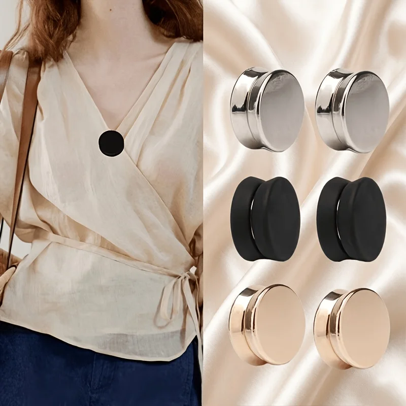 8 PCS Fashionable Flat Buttons Multi-color Detachable Buttons, Suitable for Shirts, Collars, Pants, Cuffs, Scarves, Headscarves