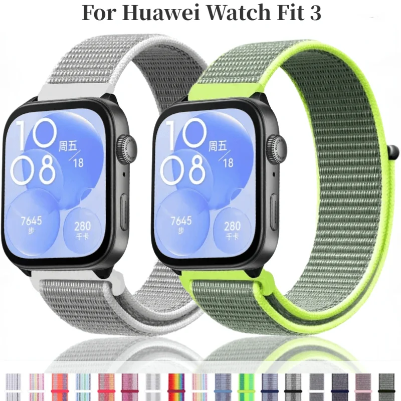 Cinturino in Nylon per Huawei Watch Fit 3 cinturino sportivo cinturino di ricambio traspirante per Huawei Watch Fit 3 accessori per cinturini