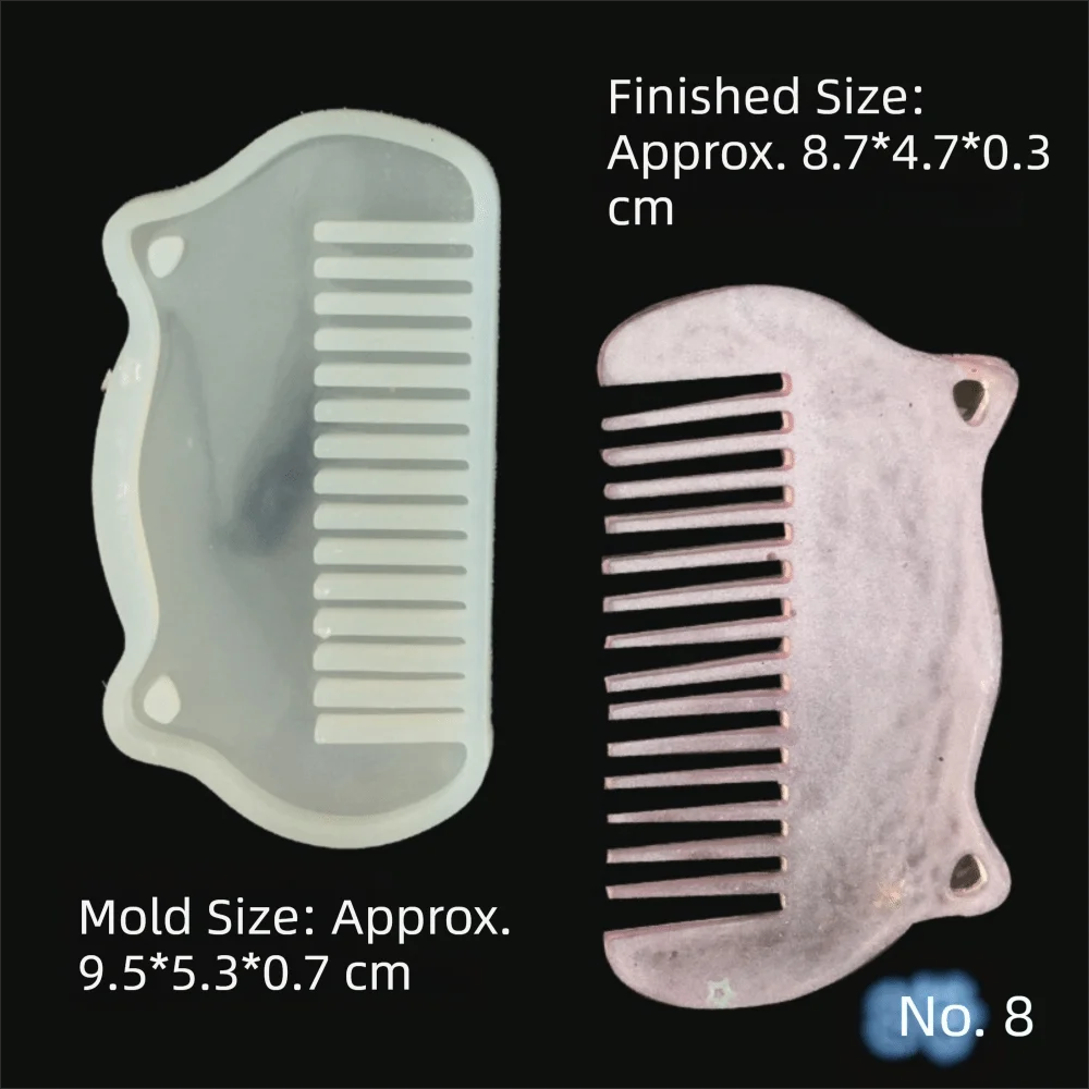Creative Silicone Comb Mold Crystal Dropping Tool DIY Craft Resin Casting Mold Epoxy Resin Mould DIY Jewelry Craft Supplies