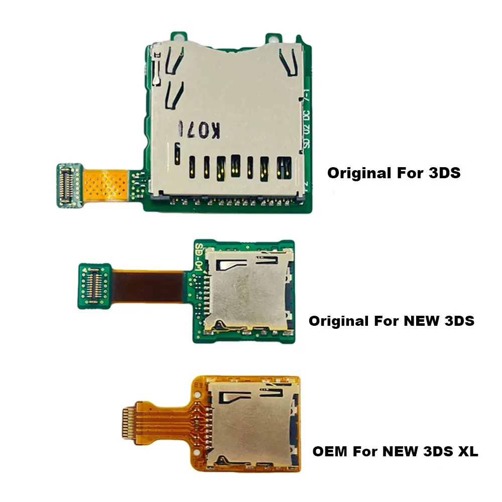 1-3pcs SD Card Slot Reader Socket for 3DS/ New 3DS/New 3DS XL LL Console Replacement Repair Parts