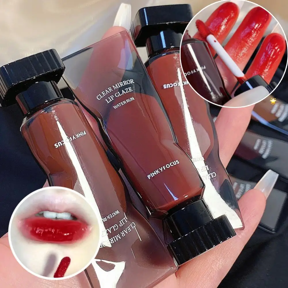 

5g Lip Gloss High Saturation Mirror Lipstick Hydrating Water Glass Lip Glaze Girl Waterproof Liquid Lipstick Beauty Makeup