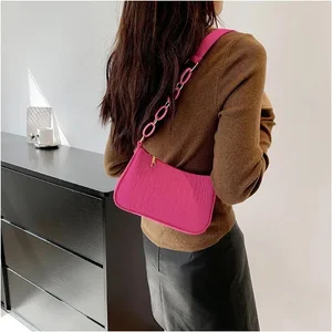 Kleine quadratische Umhängetasche für Frauen, Wollfaser, neuer koreanischer Stil, Mode, kreativ 12 Hauptverkaufstasche - №3