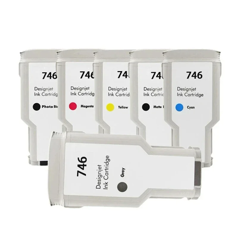 746 Premium Compatible Color Remanufactured Ink Cartridge for HP746 for HP DesignJet Z6 & Z9+ printer