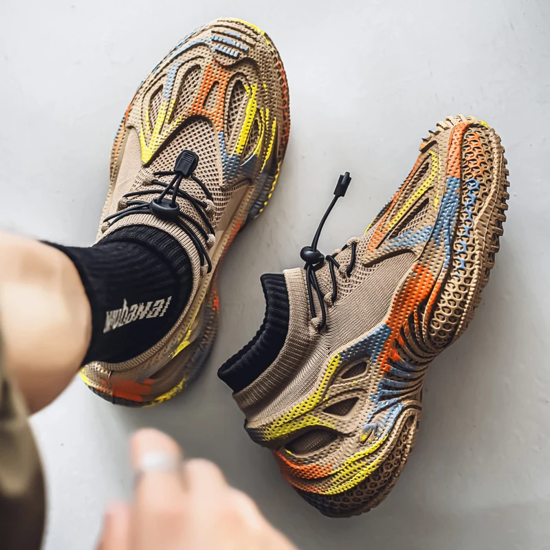 

Мужские спортивные кроссовки для бега черного цвета, повседневные спортивные кроссовки, легкие дышащие кроссовки с сетчатым верхом и амортизацией для активного отдыха