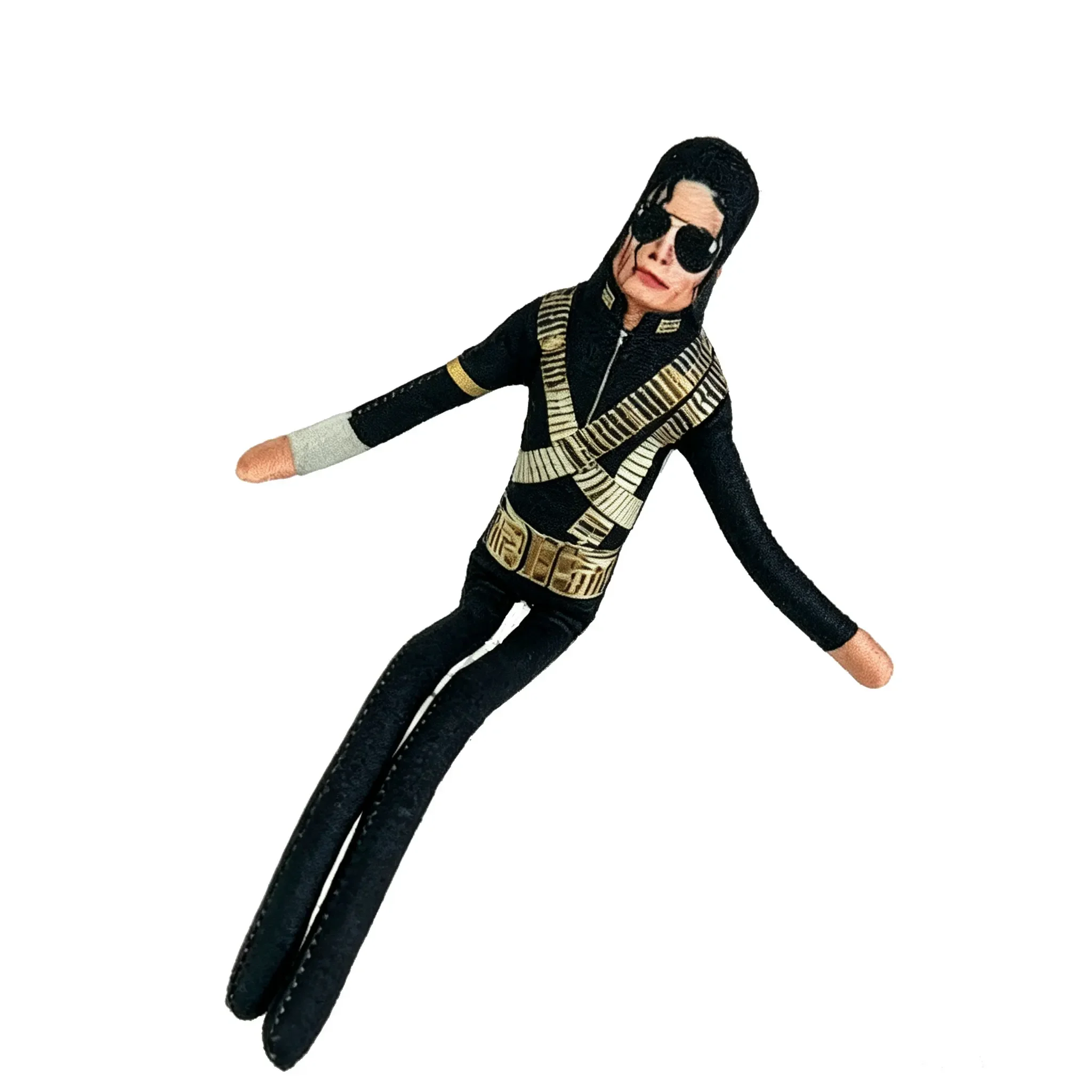 2026 Anime MJ Michael Jackson Plüschfigur, Pop-Plüsch, gefüllte Figur, Zimmerdekoration, abstrakte, bewegliche Gelenk-Requisiten – Detail 8
