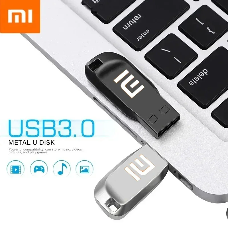 Xiaomi 2TB USB3.2 Flash Drive U Disk Type-C High Speed Transfer 1TB 512GB Large Capacity Metal Pendrive Waterproof Memoria Stick