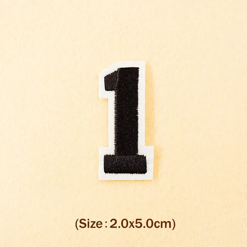 Number: 0 1 2 3 4 5 6 7 8 9 Size:3.8*5cm Patch Embroidered Applique Sewing Clothes Stickers Garment Apparel Accessories