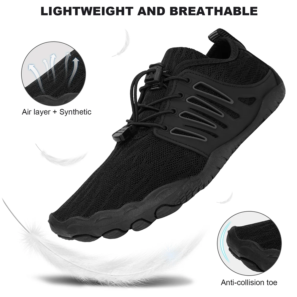 Unisex Water Shoes Lightweight Aqua Shoes Non Slip Breathable Gym Sneakers Quick Drying Casual Swimming Shoes for Water Sports