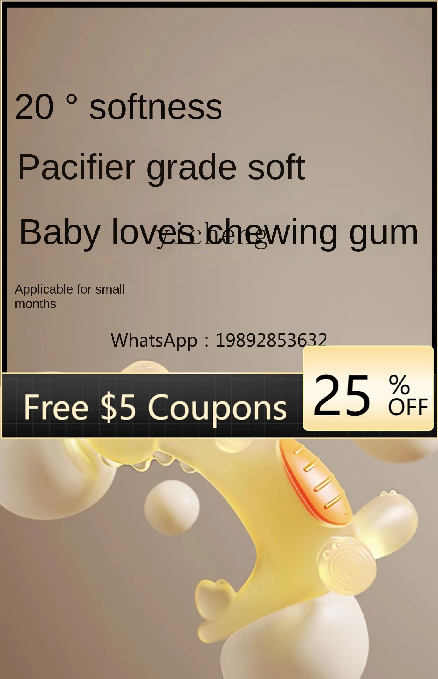 

ZZ Bunny прорезыватель для зубов, детская палочка для прорезывания зубов, съедобный силиконовый прорезыватель для рта, периодический прорезыватель для предотвращения сосания руки, артефакт