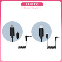 Hollyland MFi 3.5mm TRS to Lightning Audio Adapter Cable for Lark M1 Lark 150 3.5mm TRS to Type-C Cable convenient shortcut