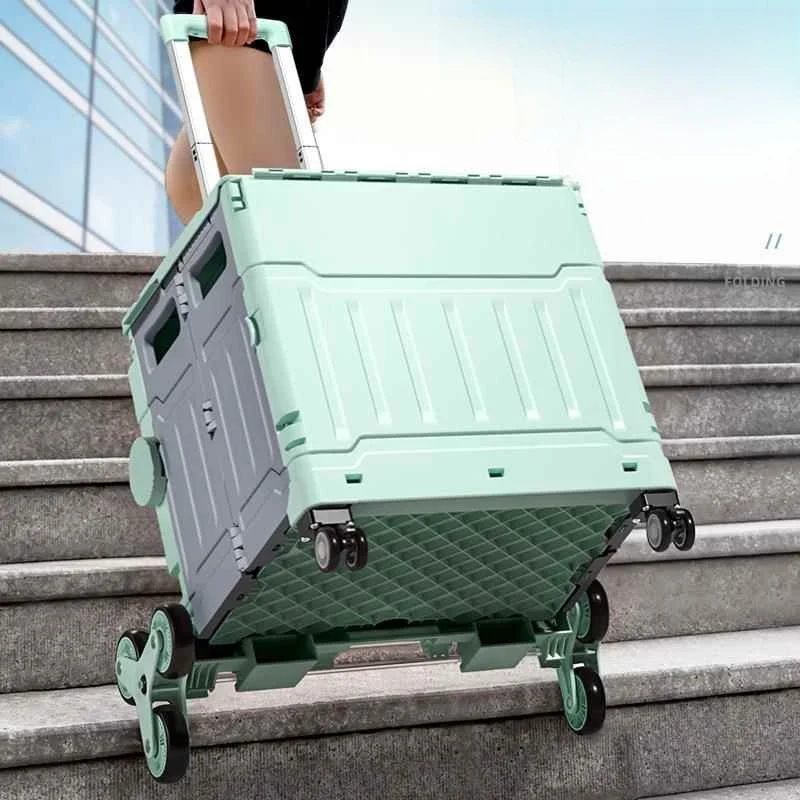 foldable-shopping-cart-with-pull-rod-multi-functional-portable-storage-car-for-outdoor-use-vegetable-buying-car-stainless-steel