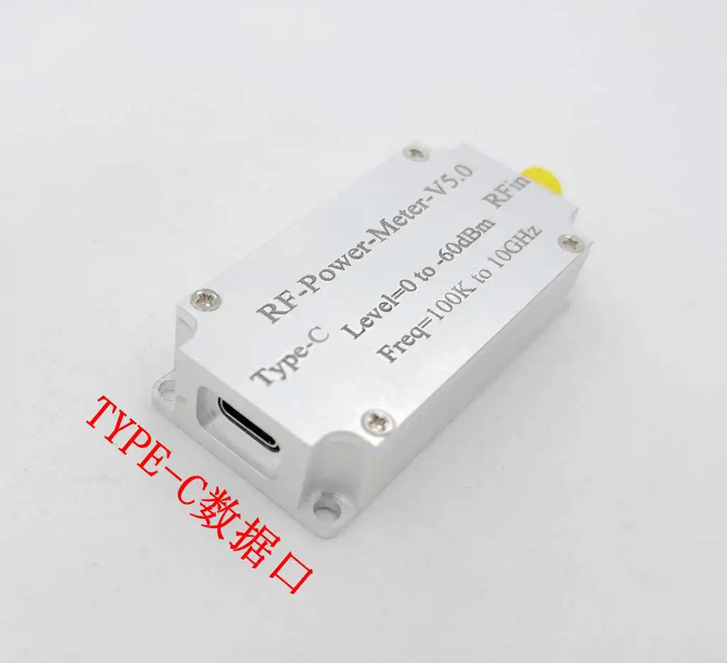 RF-Power-Meter-V5.0 100K To 10GHz RF Power Meter High-Speed Acquisition Type with Type-C Data Port