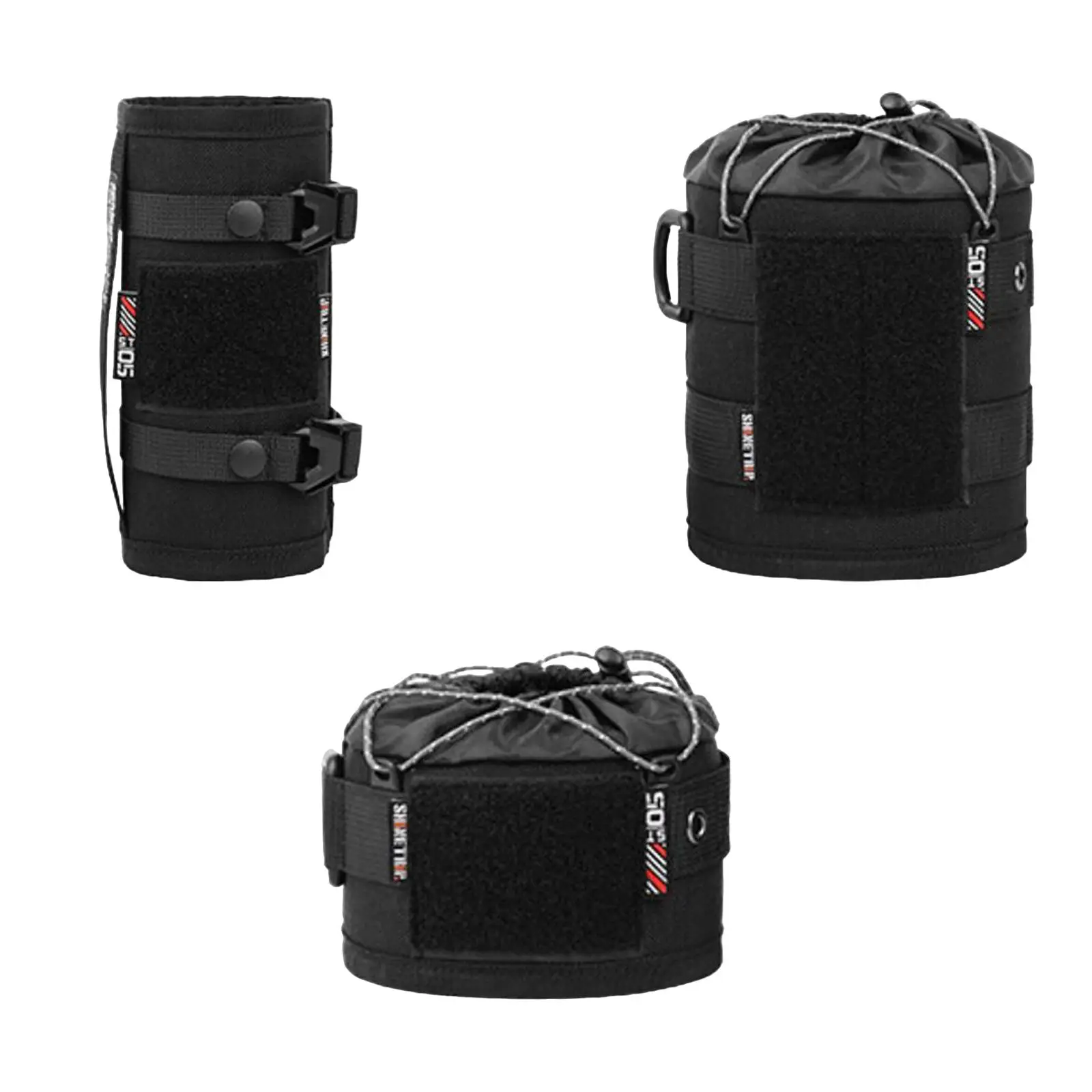 Camping Fuel Tank Protector Storage Bag Polyester Gas Canister Cover Lightweight Portable for Gas Camping Stove and Accessories