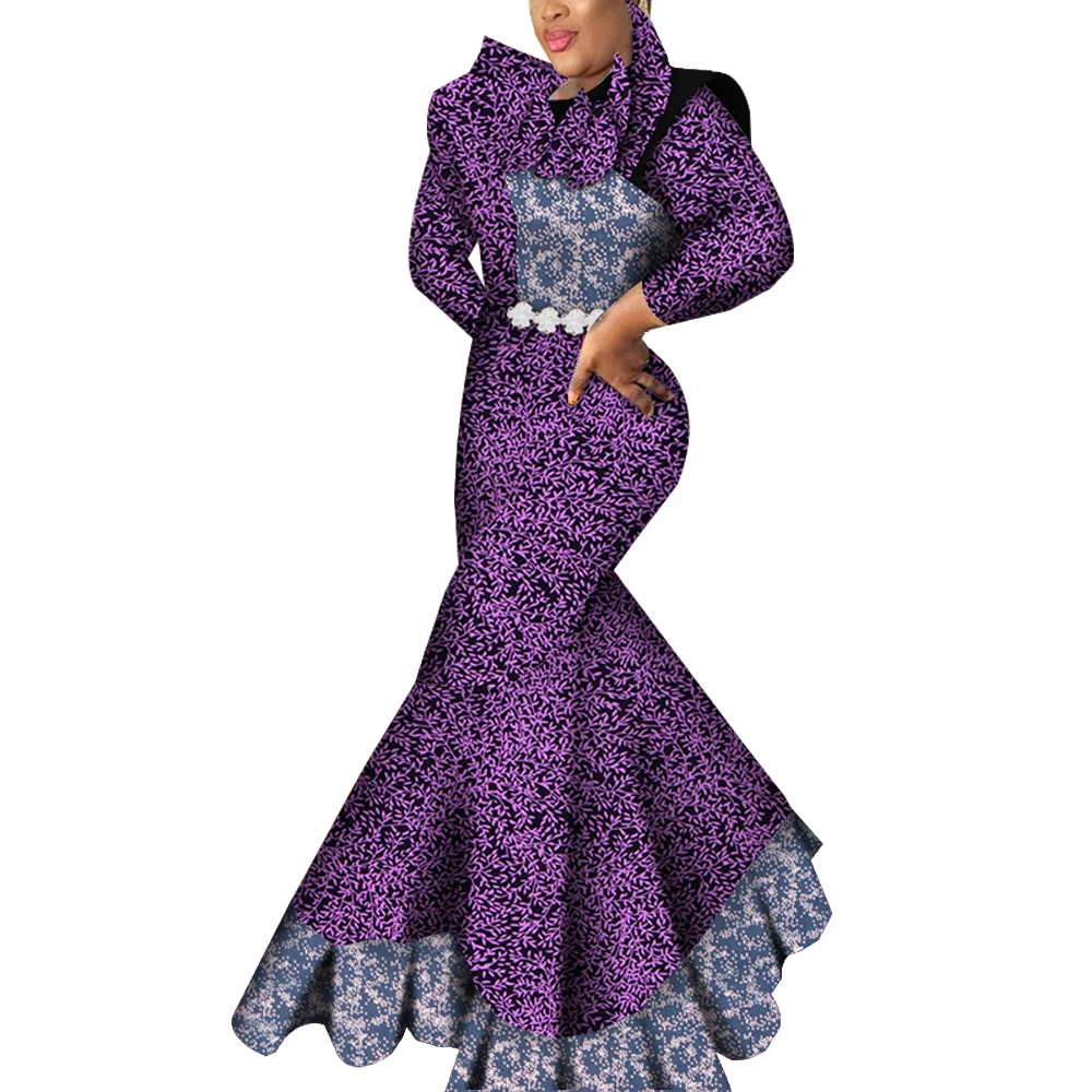 

Ankara Dresses for Women Evening Party Long Robe Africaine African Print Bodycon Dashiki Dress African Clothes for Women WY7093