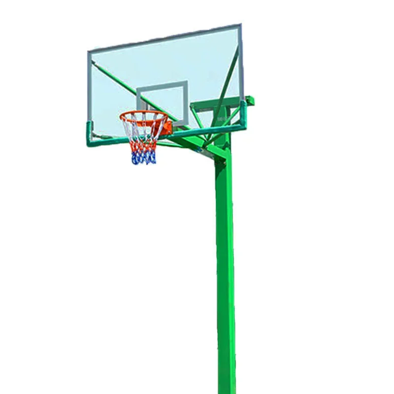 Wholesale 150 Square Tube Adult Basketball Rack Stand Buried Court Equipment