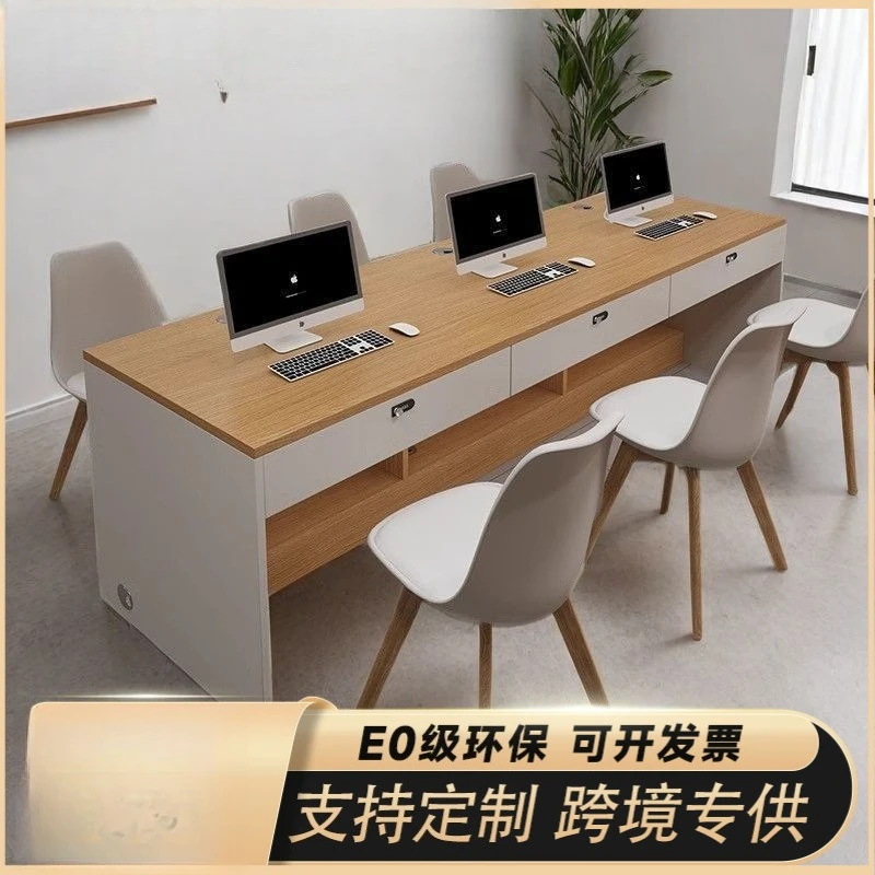 

Staff desk Workstation table Real estate agency Computer desk Personnel finance staff Office and chair combination