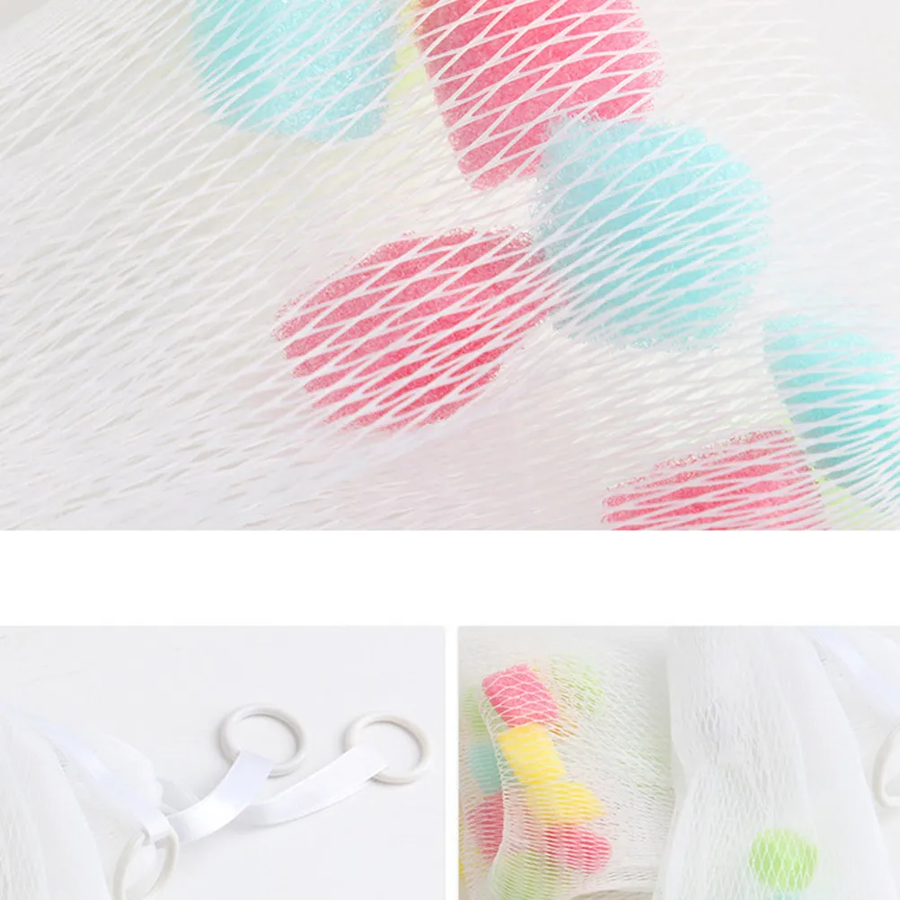 5Pcs Bubble Net Foaming Bath Shower Hanging Soap Pouch Efficient Cleansing Mesh for Handmade Facial Shampoo Soap