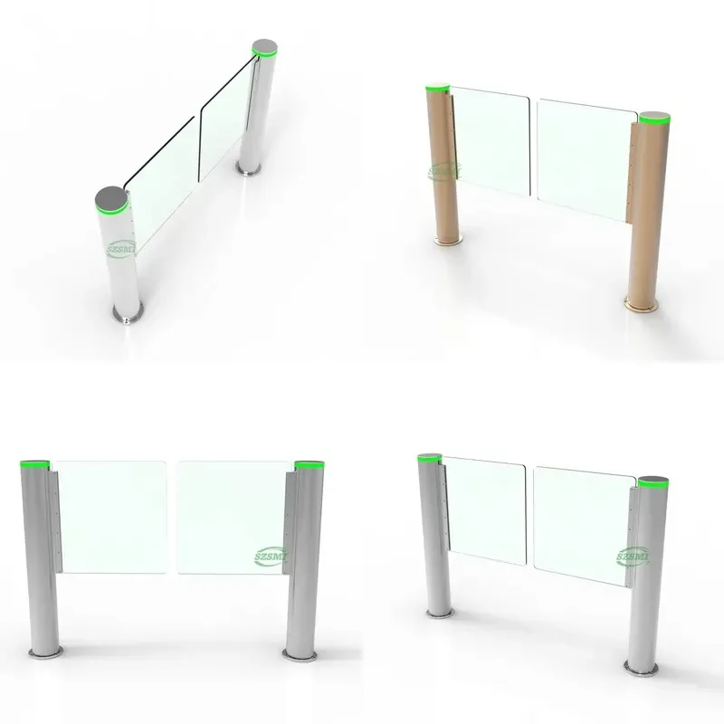 Thin Swing Gate with Brushless Motor Wide Channel Suitable for Office and Commercial Entrances