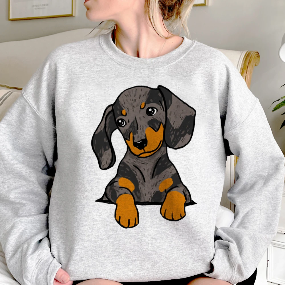 

Dachshund hoodies women gothic vintage sweater pulls female streetwear tracksuit