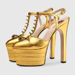 Elegant 16cm Platform High Heel Sandals for Women-Perfect for Wedding Party T-Stage Evening Events Size 43 Summer Fashion Shoes
