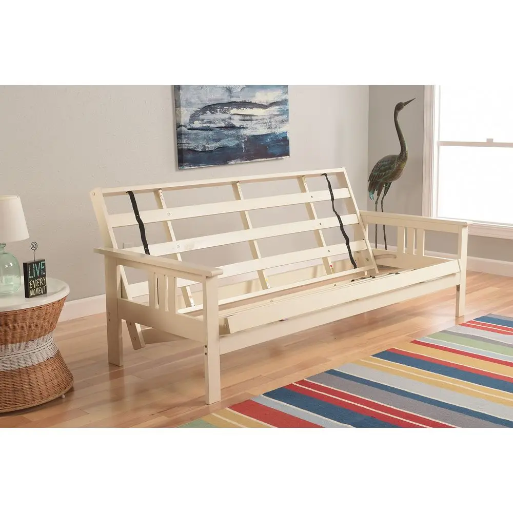 

Monterey Futon Frame, No Drawers, Antique White