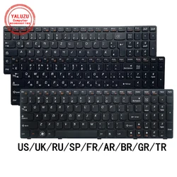 US/UK/RU/SP/FR/AR/BR/GR/TR NEW Laptop Keyboard For Lenovo G580/A/AM G585/A/G G590 G770/A G780 Z580/A Z585/AM B580/A V580