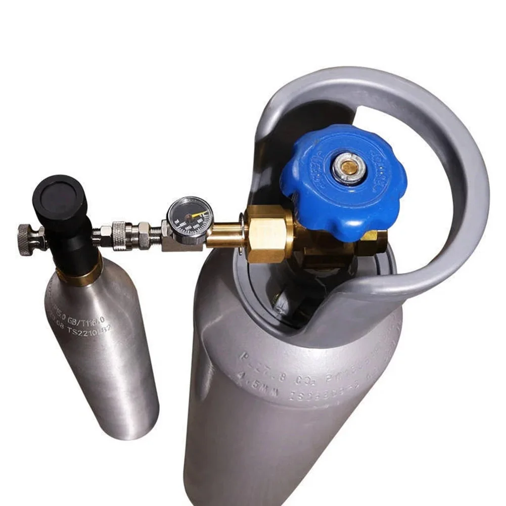 For Soda Water Refill Adapter for Cylinder Tanks with Quick Disconnect and Threaded Connection W21.8-14 for Filling Stations