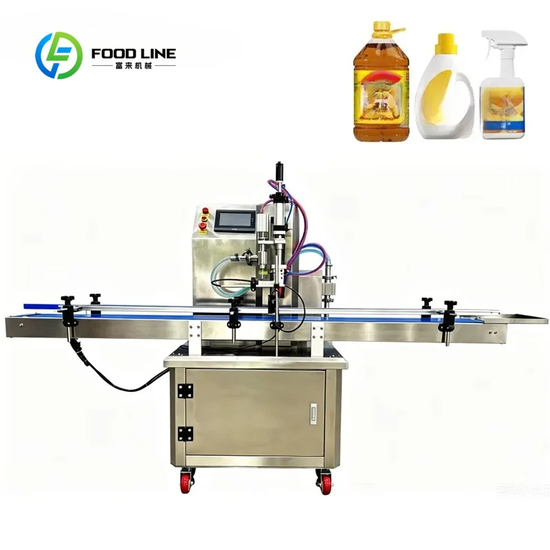 Custom Made Fully Automatic Single-head  Paste Liquid Filling Machine for Sauce Oil and Beverage