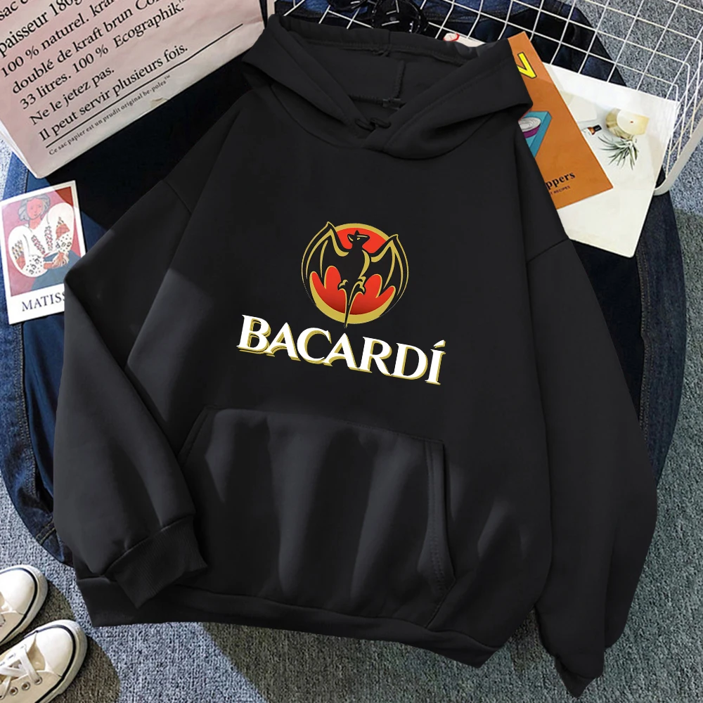 Bacardi Logo Dead Boys Hoodies Long Sleeve Bacardi Punk Dead Boys Rum Men's And Women's Sportswear Autumn Hoodie