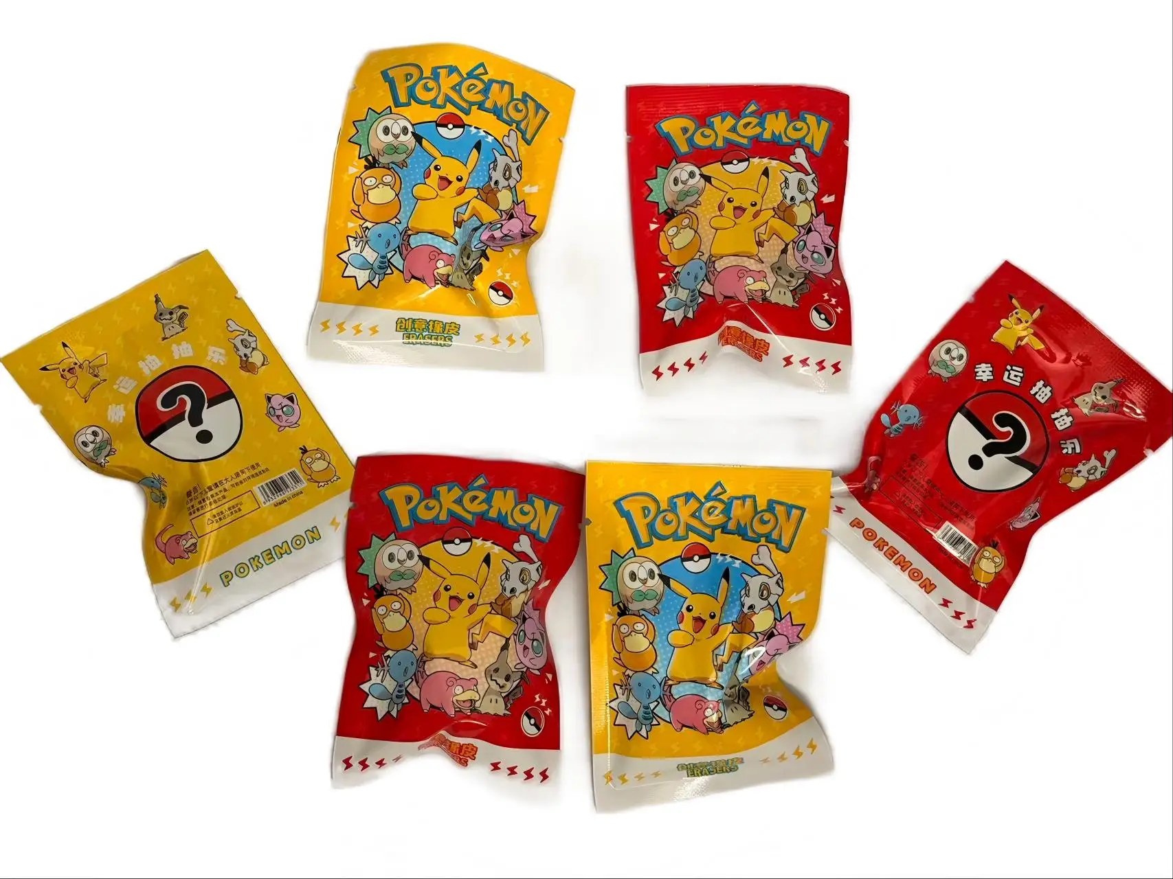 Kawaii Mystery Bags Blind Boxes Überraschungsbeutel Radiergummis Niedliche Cartoon-Schreibwaren Preise Sammelbare Bleistift-Radiergummis – Detail 2