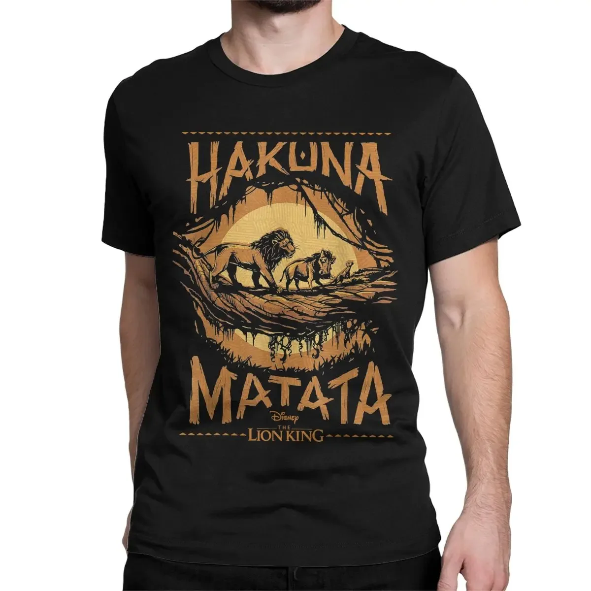 Men Women T-Shirts Disney The Lion King Awesome Cotton Tees Short Sleeve Live Action Hakuna Matata Sunset T Shirts Clothes