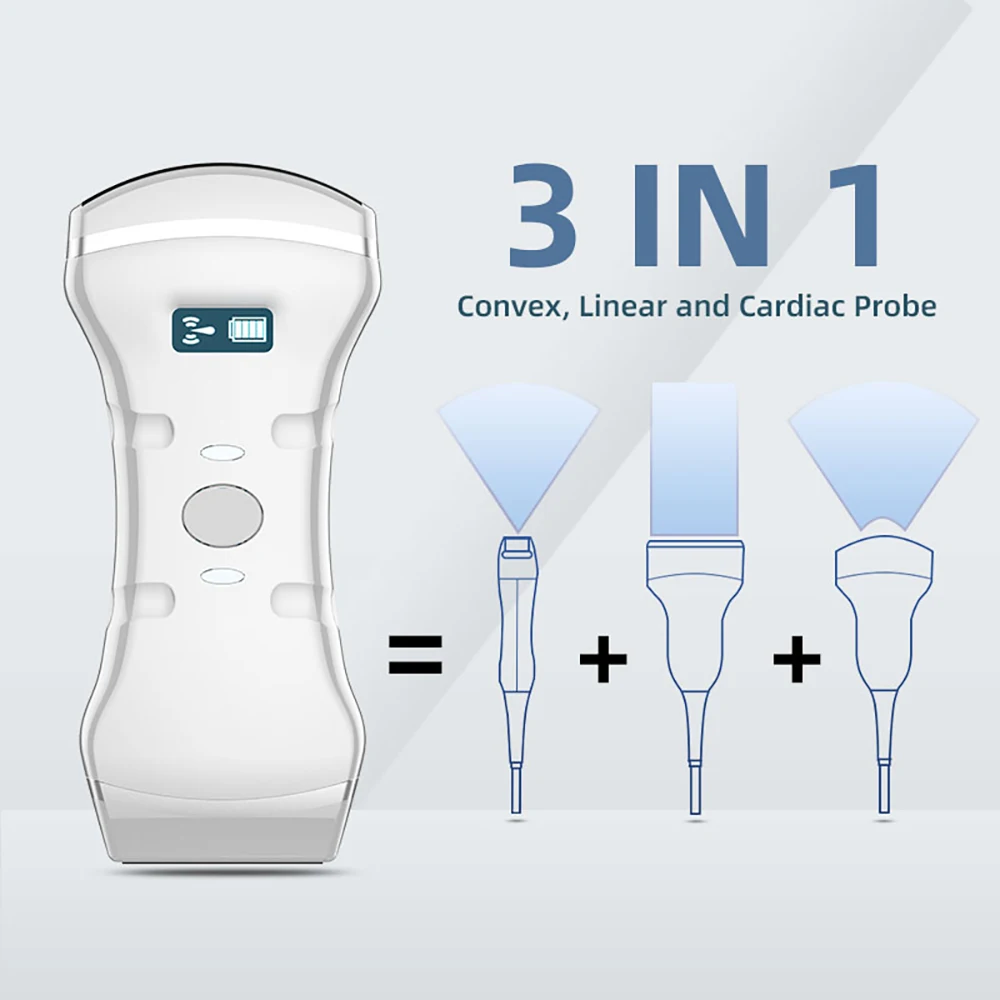Wifi Color Ultrasound Probe 3 In 1 Cardiac Convex Linear Probe For Sale