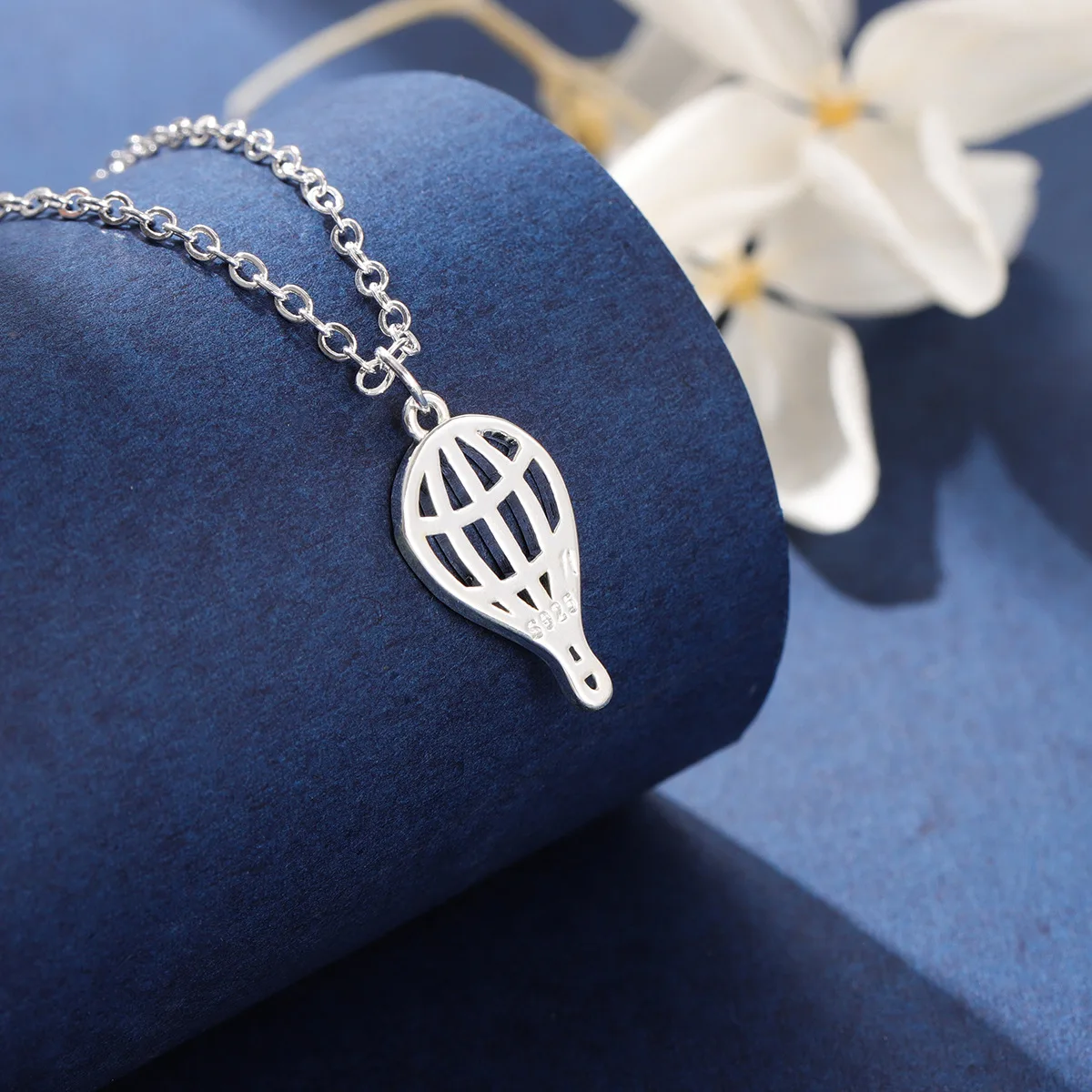 

New Arrival Personality Balloon 925 Sterling Silver Jewelry Fashion Hot Air Ball Female Pendant Necklaces XL264